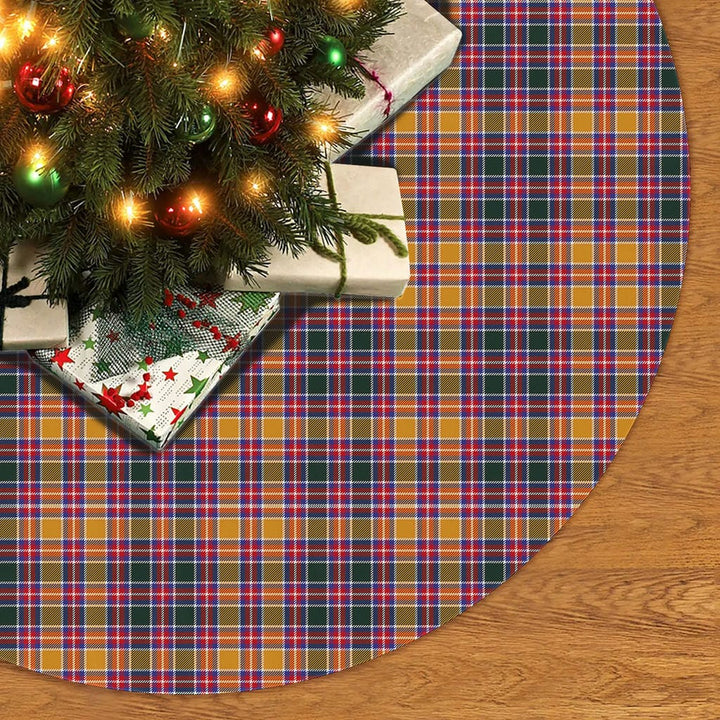 Scottish Jacobite Clan Tartan Christmas Tree Skirt No Tassels 2 Tartan Plaid