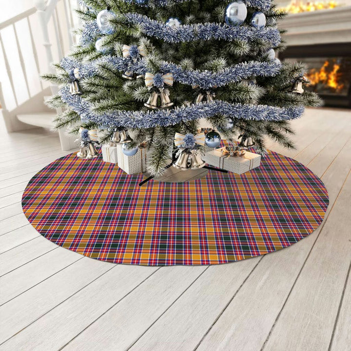 Scottish Jacobite Clan Tartan Christmas Tree Skirt No Tassels 3 Tartan Plaid