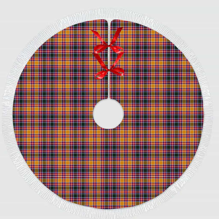Scottish Jacobite Clan Tartan Christmas Tree Skirt Tassels 1 Tartan Plaid