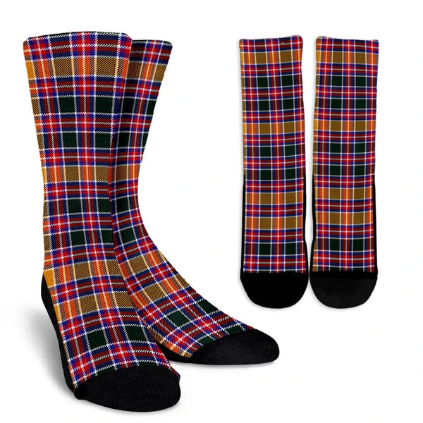 Scottish Jacobite Clan Tartan Crew Socks