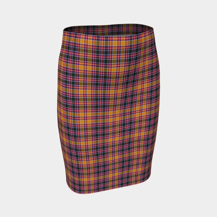Scottish Jacobite Clan Tartan Fitted Skirt Tartan Plaid 1