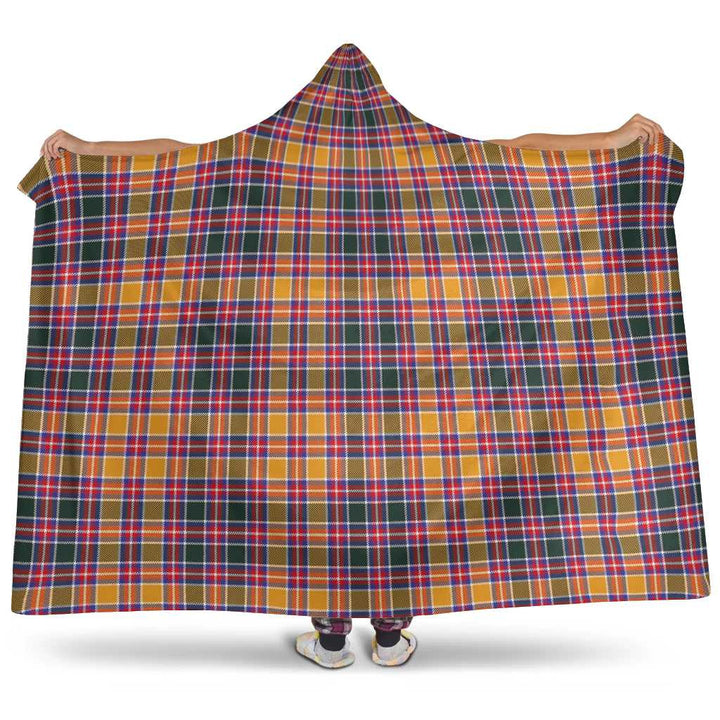 Scottish Jacobite Clan Tartan Hooded Blanket Tartan Plaid 1
