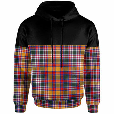 Scottish Jacobite Clan Tartan Hoodie - Horizontal Style Front Side Tartan Plaid