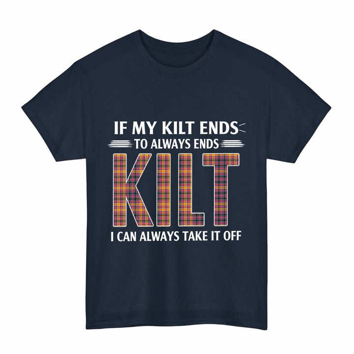 Scottish Jacobite Clan Tartan Kilt Pride T-Shirt Tartan Plaid Navy Color