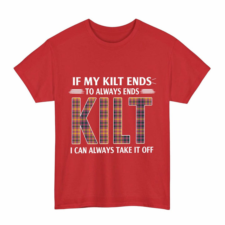 Scottish Jacobite Clan Tartan Kilt Pride T-Shirt Tartan Plaid Red Color