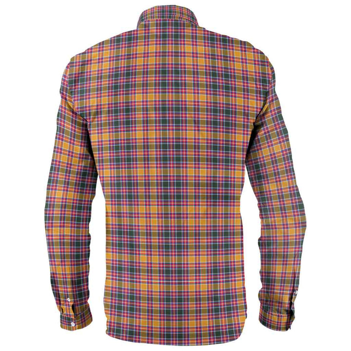 Scottish Jacobite Clan Tartan Long Sleeve Shirt Back Side Tartan Plaid