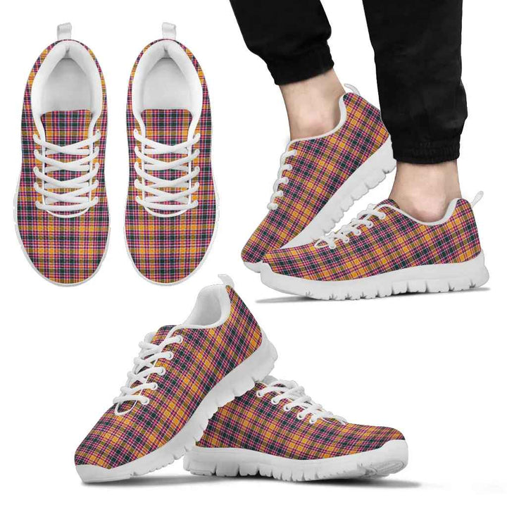 Scottish Jacobite Clan Tartan Sneakers White Sole Tartan Plaid