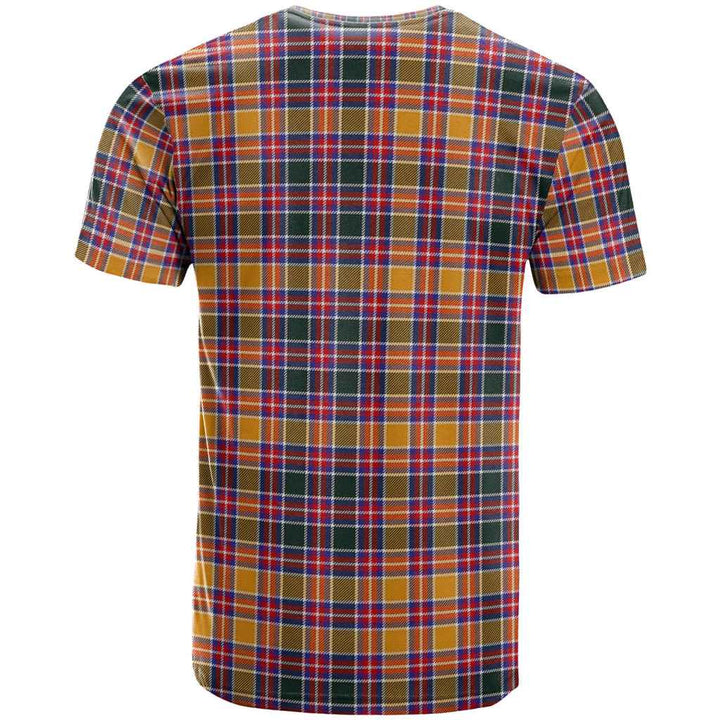 Scottish Jacobite Clan Tartan T-Shirt Back Side Tartan Plaid