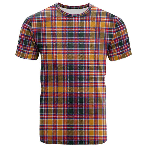 Scottish Jacobite Clan Tartan T-Shirt Front Side Tartan Plaid