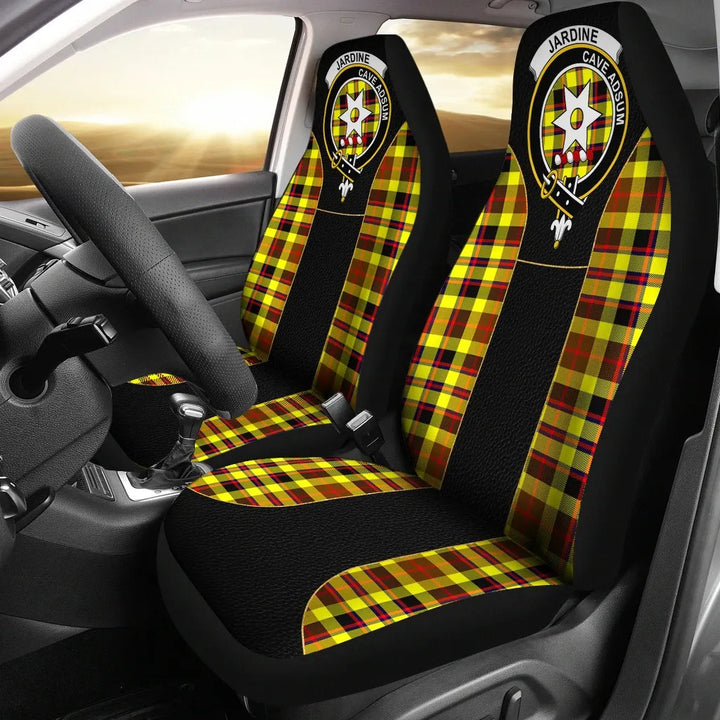 Scottish Jardine Clan Crest Tartan Car Seat Covers - Special Style 1