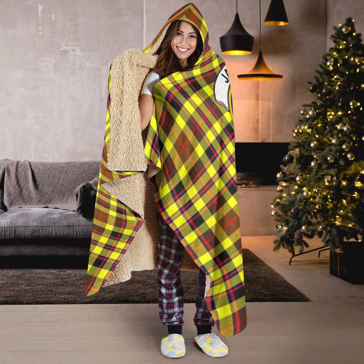 Scottish Jardine Clan Crest Tartan Hooded Blanket Tartan Plaid 6