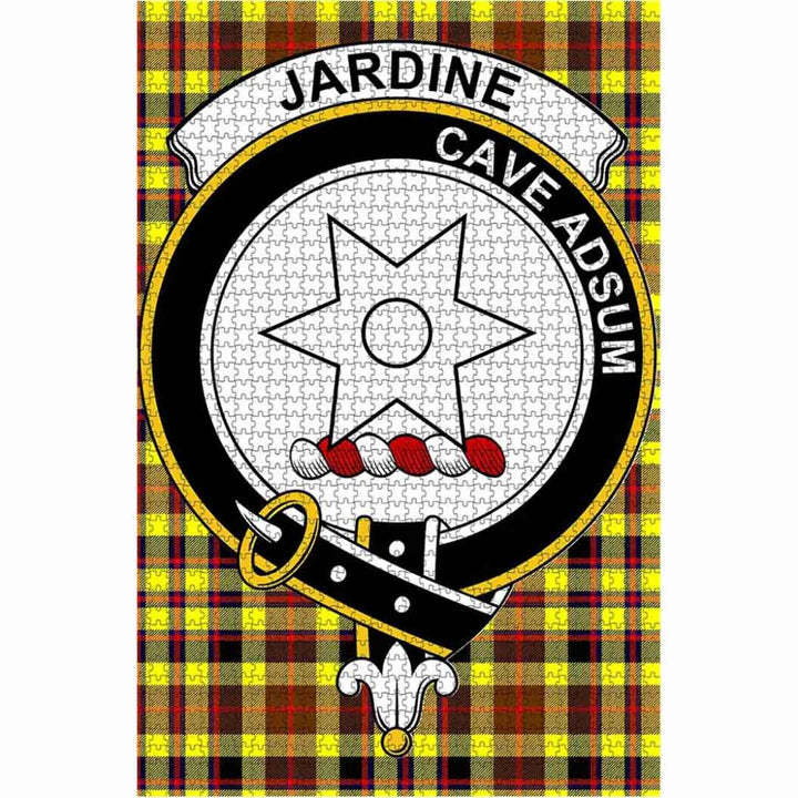 Scottish Jardine Clan Crest Tartan Jigsaw Puzzle 1