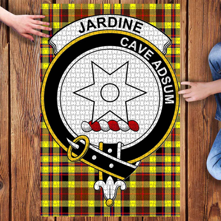 Scottish Jardine Clan Crest Tartan Jigsaw Puzzle 3