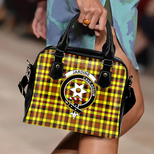 Scottish Jardine Clan Crest Tartan Shoulder Handbag Tartan Plaid 2