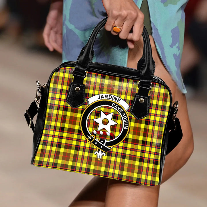 Scottish Jardine Clan Crest Tartan Shoulder Handbag Tartan Plaid 2