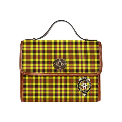Scottish Jardine Clan Crest Tartan Waterproof Canvas Bag Tartan Plaid 2