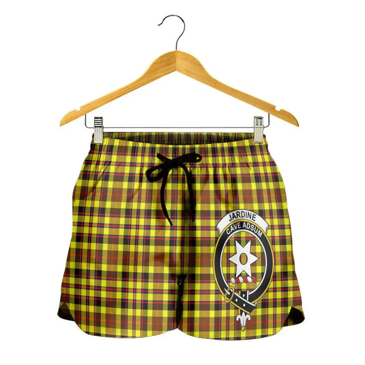 Scottish Jardine Clan Crest Tartan Women Shorts