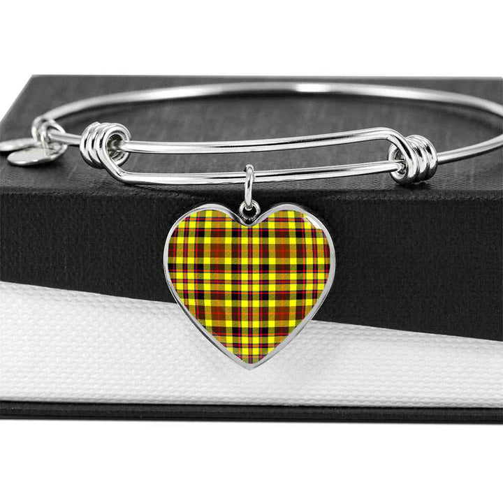 Scottish Jardine Clan Tartan Bangle Heart Tartan Plaid 5