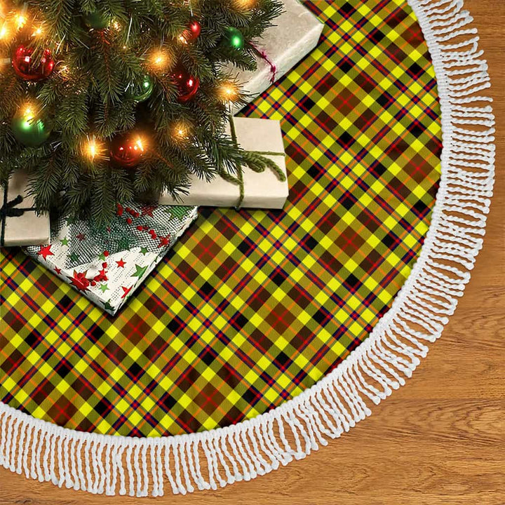 Scottish Jardine Clan Tartan Christmas Tree Skirt Tassels 2 Tartan Plaid