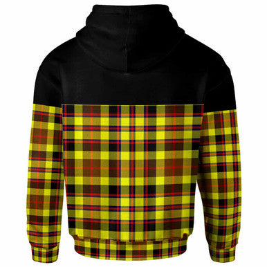 Scottish Jardine Clan Tartan Hoodie - Horizontal Style Back Side Tartan Plaid