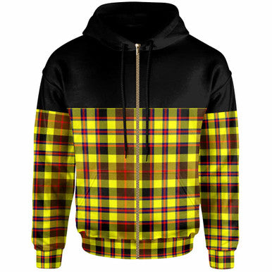 Scottish Jardine Clan Tartan Hoodie - Horizontal Style Zip Tartan Plaid