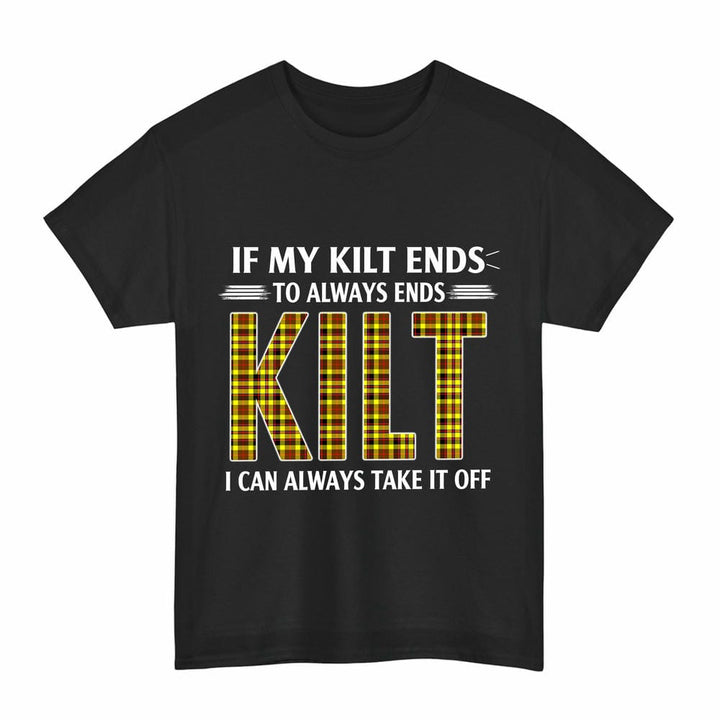 Scottish Jardine Clan Tartan Kilt Pride T-Shirt Tartan Plaid Black Color