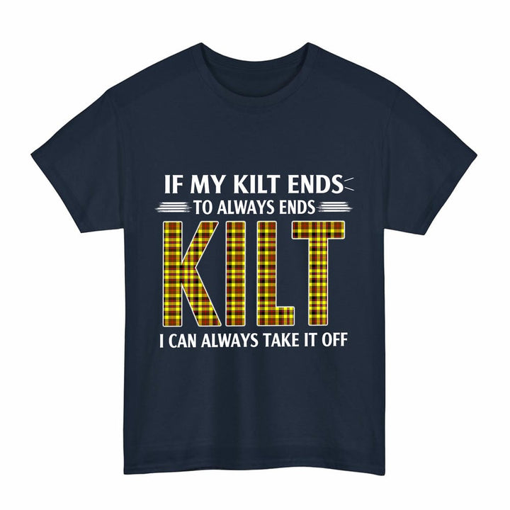 Scottish Jardine Clan Tartan Kilt Pride T-Shirt Tartan Plaid Navy Color