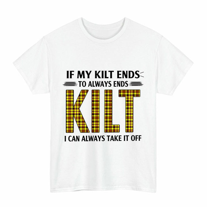 Scottish Jardine Clan Tartan Kilt Pride T-Shirt Tartan Plaid White Color