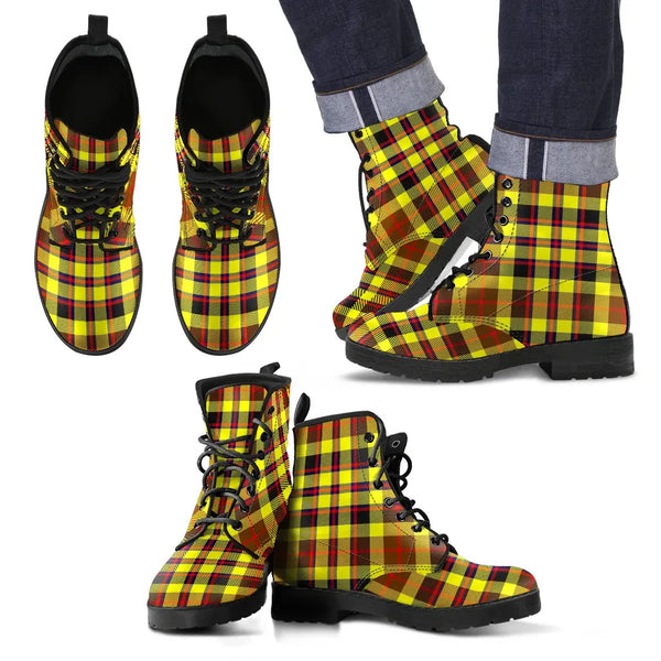 Scottish Jardine Clan Tartan Leather Boots