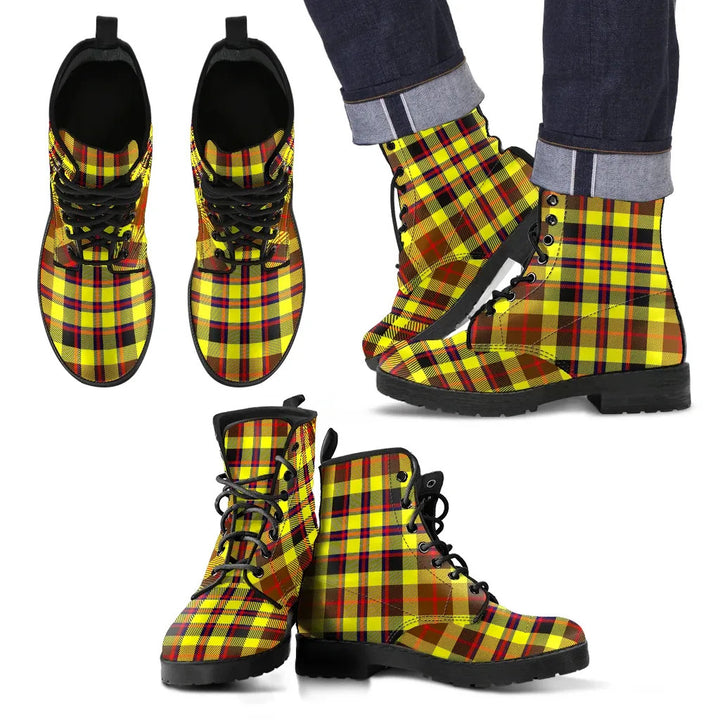 Scottish Jardine Clan Tartan Leather Boots