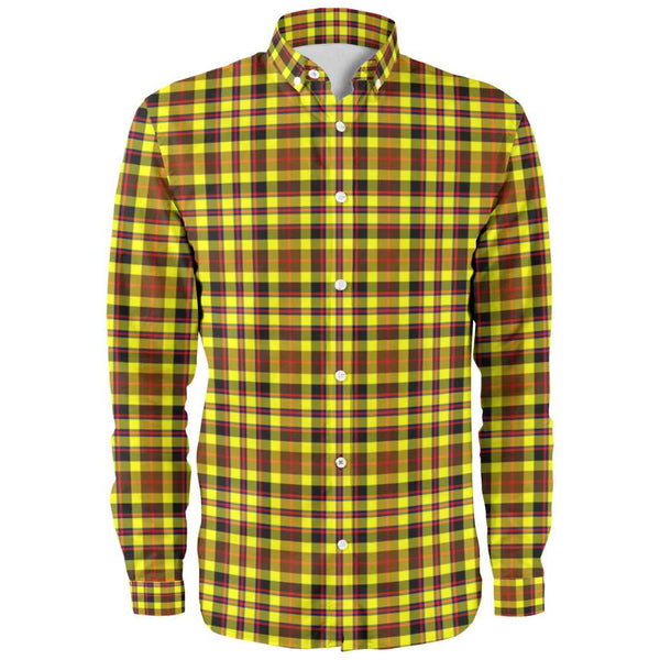 Scottish Jardine Clan Tartan Long Sleeve Shirt Front Side Tartan Plaid