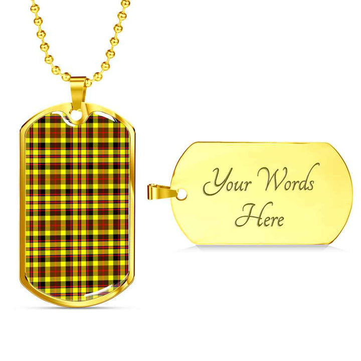 Scottish Jardine Clan Tartan Military Dog Tag Necklace Tartan Plaid 4