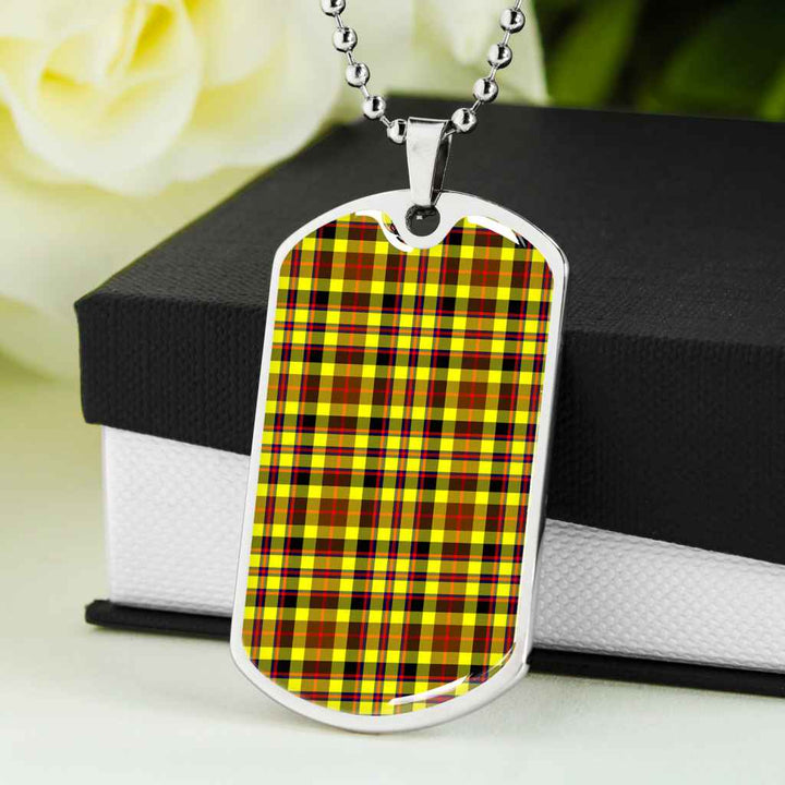 Scottish Jardine Clan Tartan Military Dog Tag Necklace Tartan Plaid 5