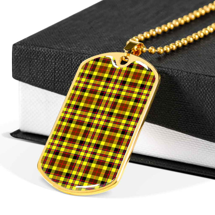 Scottish Jardine Clan Tartan Military Dog Tag Necklace Tartan Plaid 6