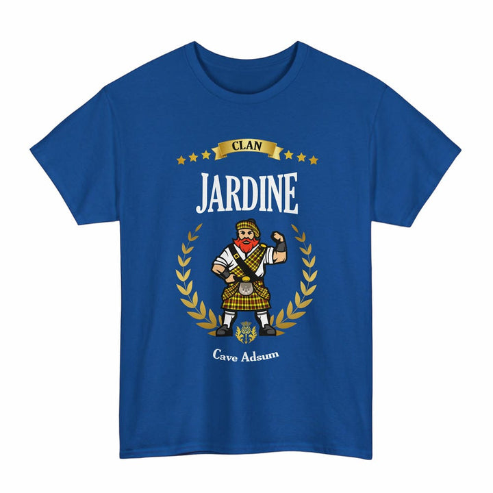 Scottish Jardine Clan Tartan T-Shirt - Motto Scotsman Tartan Plaid Royal Color