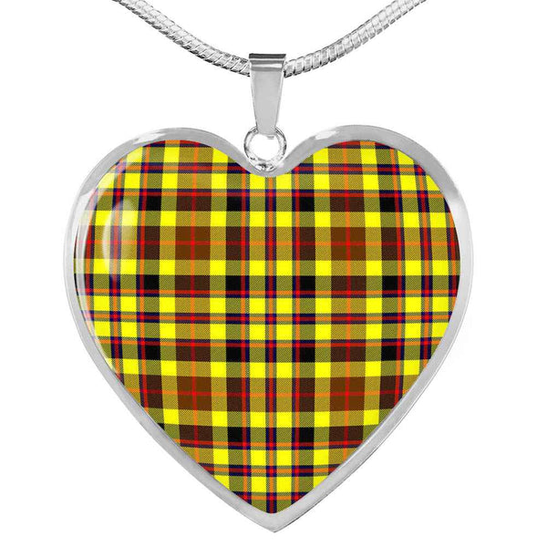 Scottish Jardine Clan Tartan Necklace Heart Tartan Plaid 1