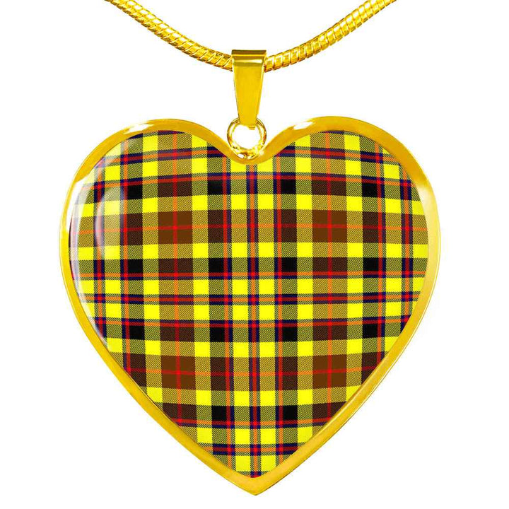 Scottish Jardine Clan Tartan Necklace Heart Tartan Plaid 2