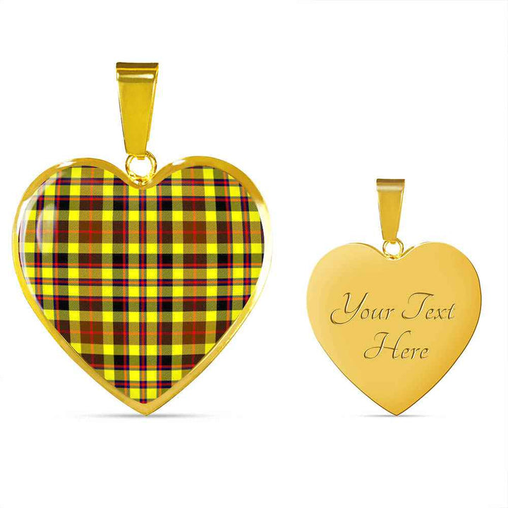 Scottish Jardine Clan Tartan Necklace Heart Tartan Plaid 4