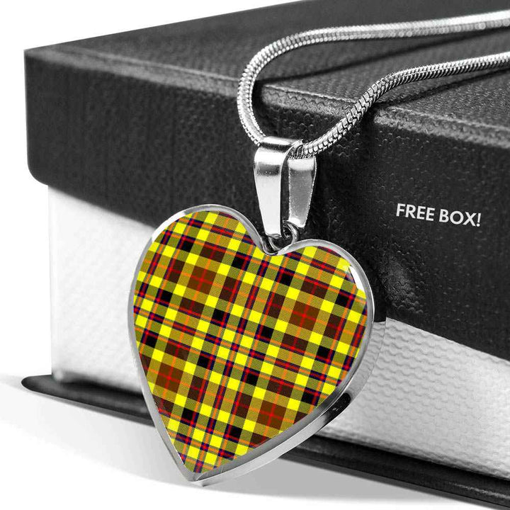 Scottish Jardine Clan Tartan Necklace Heart Tartan Plaid 5