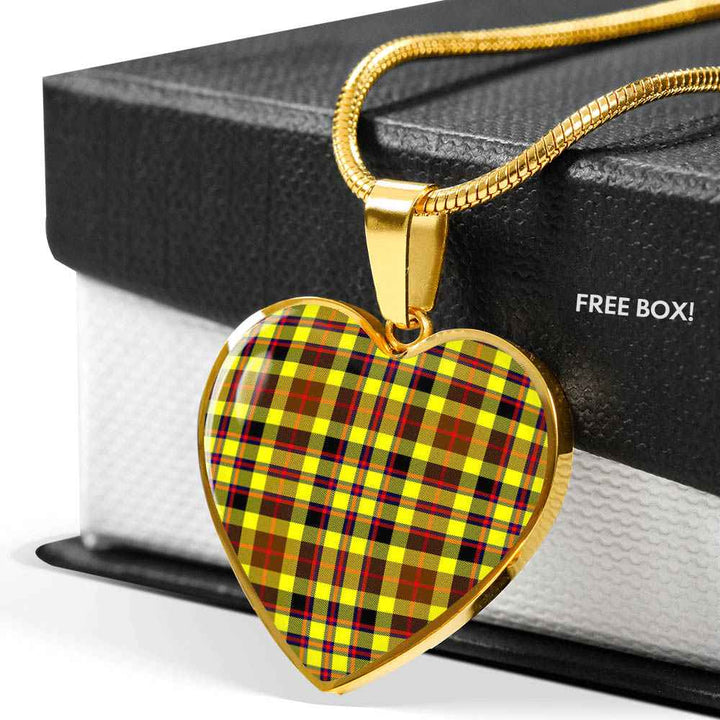 Scottish Jardine Clan Tartan Necklace Heart Tartan Plaid 6