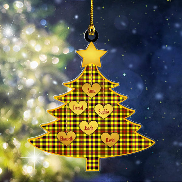 Scottish Jardine Clan Tartan Ornament Custom Family Christmas Tree Tartan Plaid 1