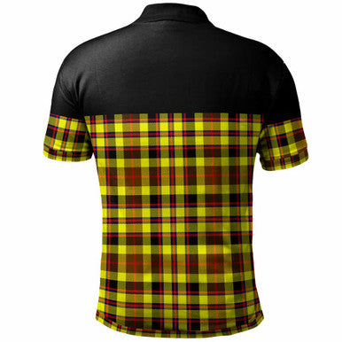 Scottish Jardine Clan Tartan Polo Shirt - Horizontal Style Back Side Tartan Plaid