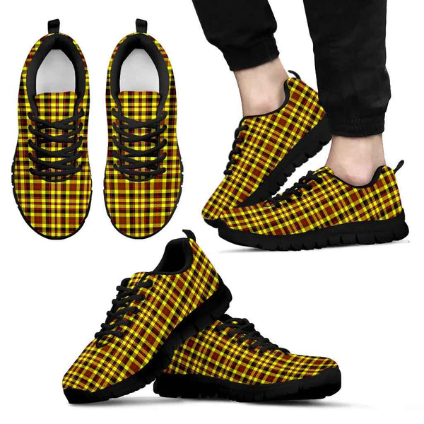 Scottish Jardine Clan Tartan Sneakers Black Sole Tartan Plaid