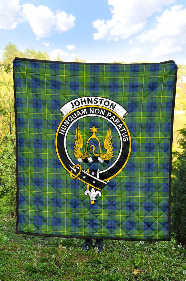 Scottish Johnston Ancient Clan Crest Tartan Quilt Tartan Plaid 2