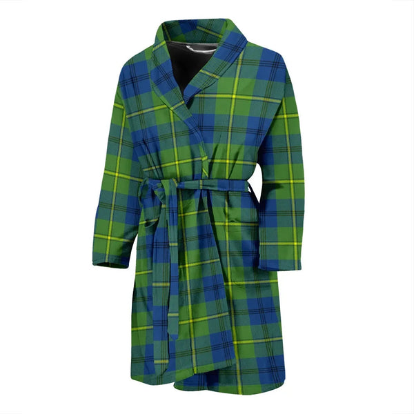 Scottish Johnston Ancient Clan Tartan Bathrobe 2