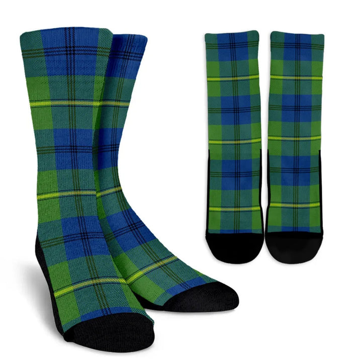 Scottish Johnston Ancient Clan Tartan Crew Socks