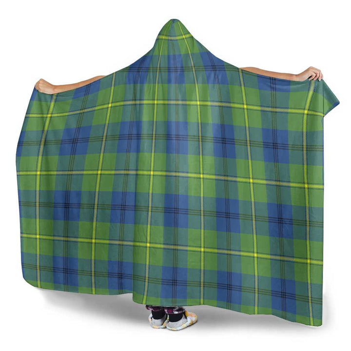 Scottish Johnston Ancient Clan Tartan Hooded Blanket Tartan Plaid 3