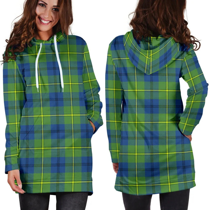 Scottish Johnston Ancient Clan Tartan Hoodie Dress