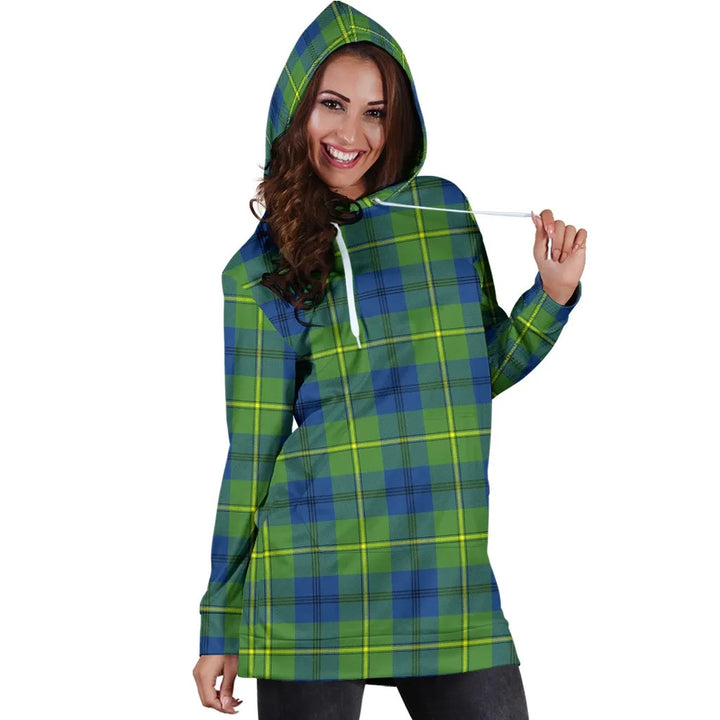 Scottish Johnston Ancient Clan Tartan Hoodie Dress