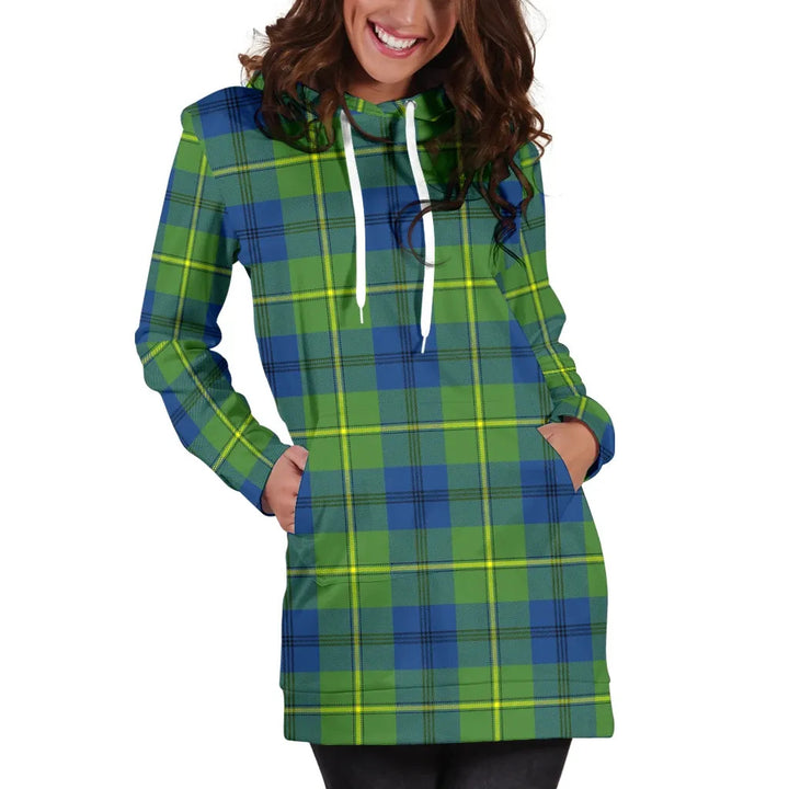 Scottish Johnston Ancient Clan Tartan Hoodie Dress